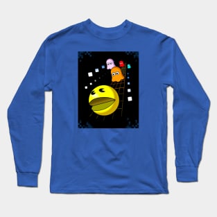 PAC-MAN Chase - Pixel Corners Long Sleeve T-Shirt